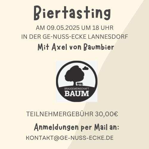 Baumbier, Hopfenpaten, Tasting