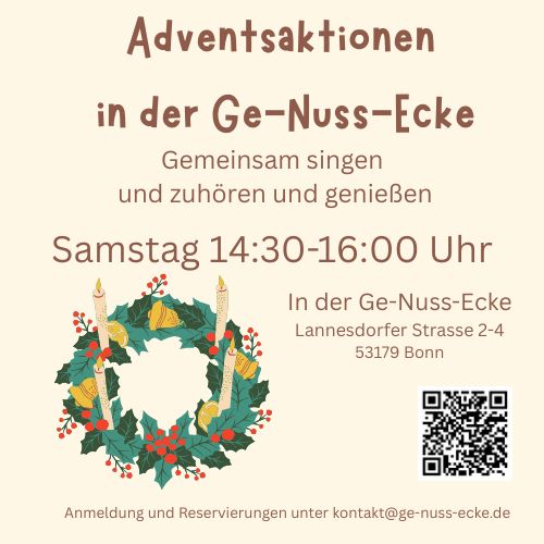 Adventsaktionen in der Ge-Nuss-Ecke