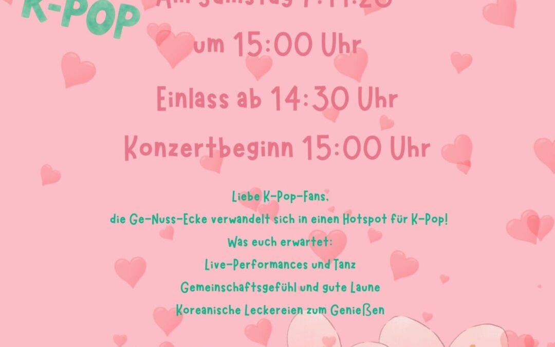 K-Pop Konzert Ankündigung