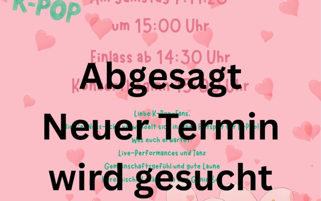 K-Pop Konzert Absage