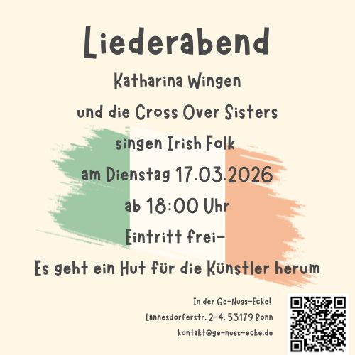 2026_03_17 Liederabend Cross Over Sister Iris Folk Musik am 17.3.26