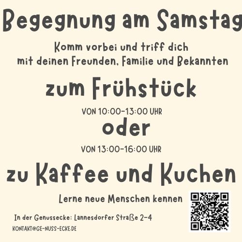 2026_Begegnung am SAmstag Einladung zum Frühstück oder Kuchen essen
