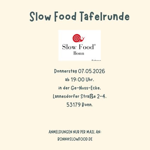 Slow Food Tafelrunde