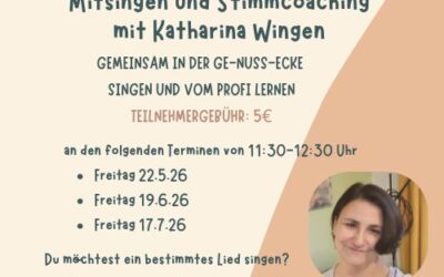 Singen mit Wingen sucht Mitsänger für Donnerstagabend!