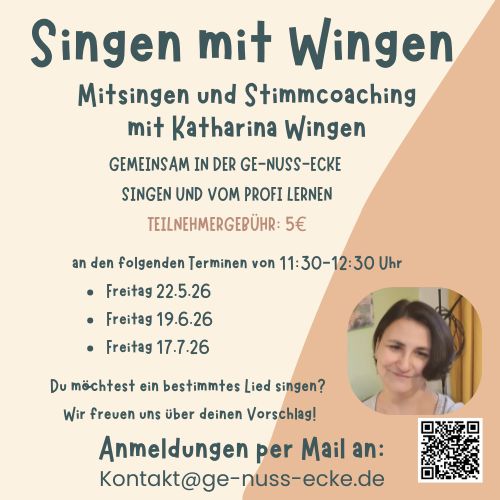 Singen mit Wingen sucht Mitsänger für Donnerstagabend!